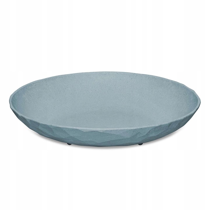 Set 4 farfurii, Koziol, 22cm, natural flower blue, ecologice, reciclabile