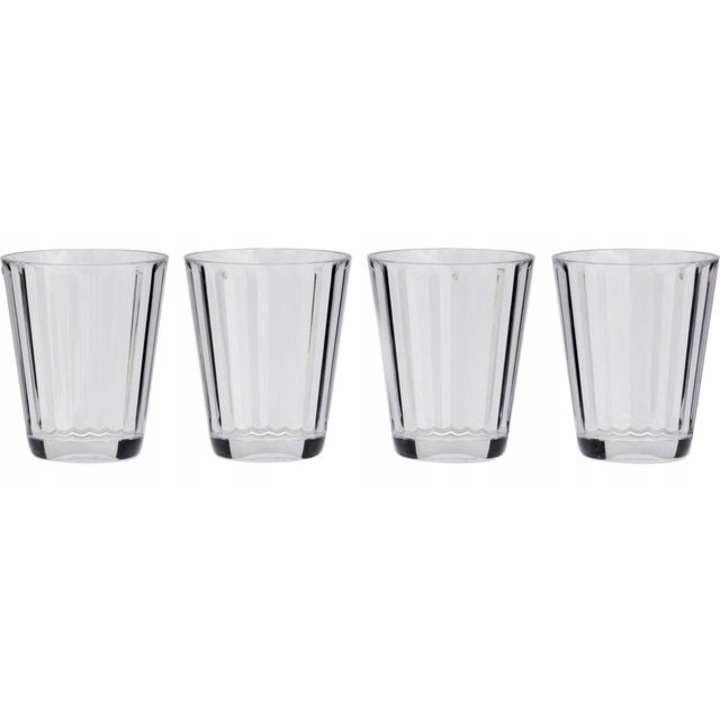 Flamefield Crystaline pohárkészlet, 250ml, átlátszó