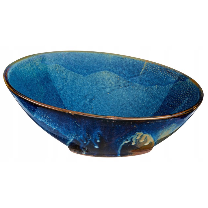 Misa Bufetowa Deep Blue tál, Verlo, 30,5cm, porcelán, kék színű