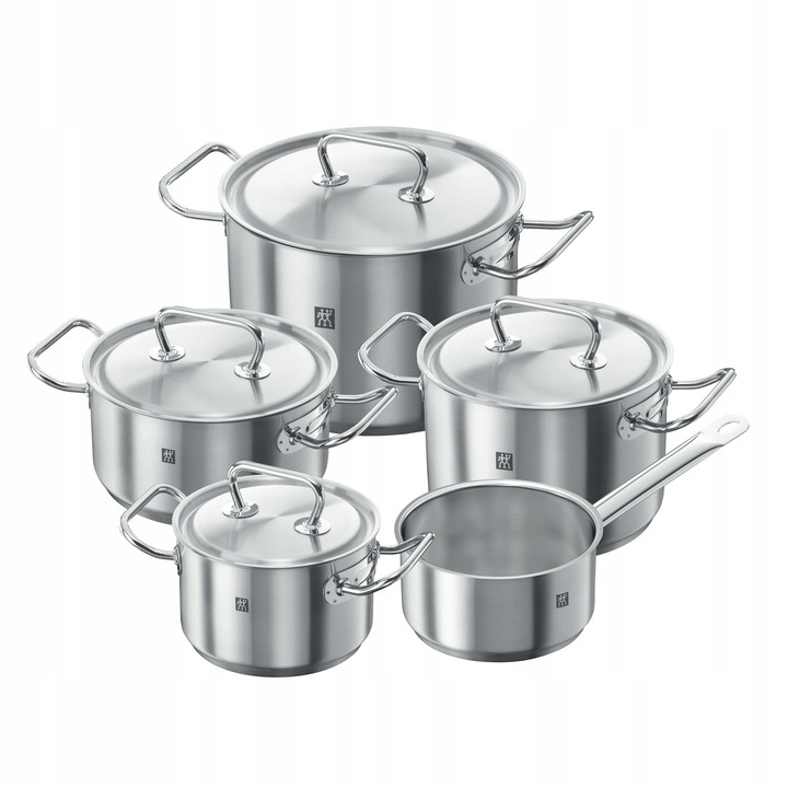 Set 5 oale Zwilling TWIN Classic, inox, 16-24cm, capacitate 1.5-7l