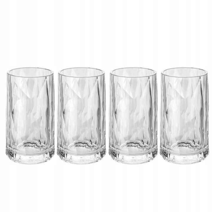 Koziol pohár szett 4 db, 20ml + 40ml, átlátszó, 4x4x7cm
