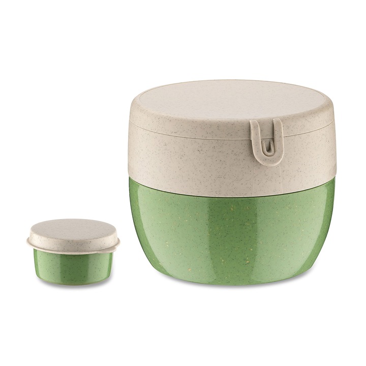 Cutie alimentara set 3 piese, Koziol, verde, 12x12x10cm, 0.45l