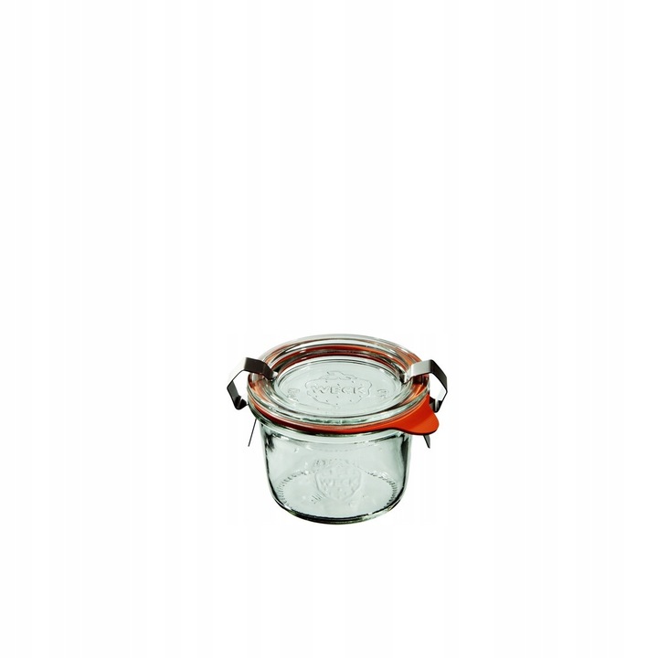 Set 12 borcane Weck Mini-Sturz 80 ml, 6x5.6 cm, cu capac si garnituri