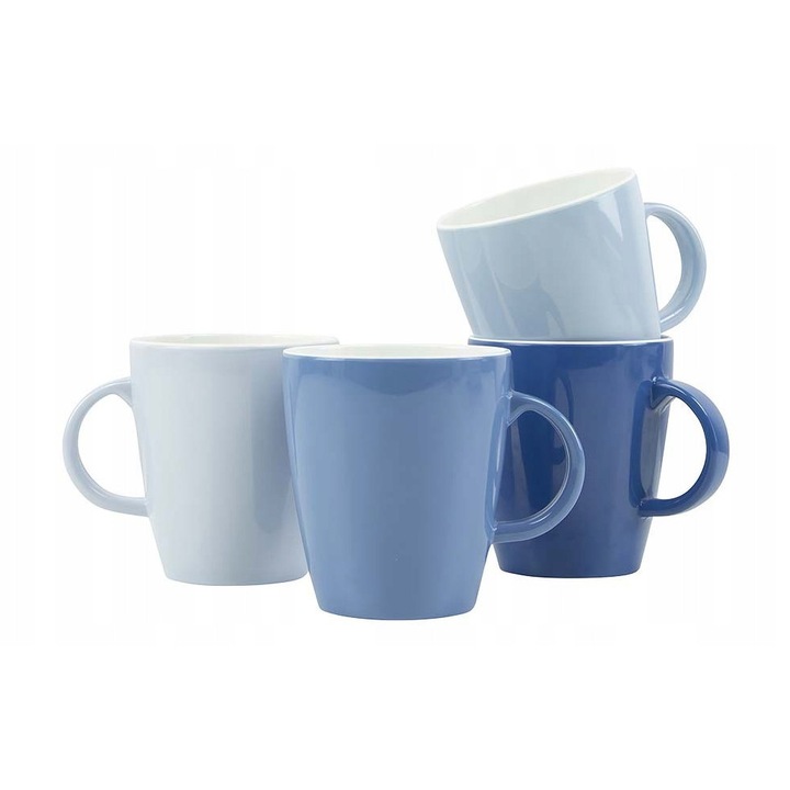 GIMEX melamin pohár készlet, 4 db, 380 ml, kék, csúszásmentes