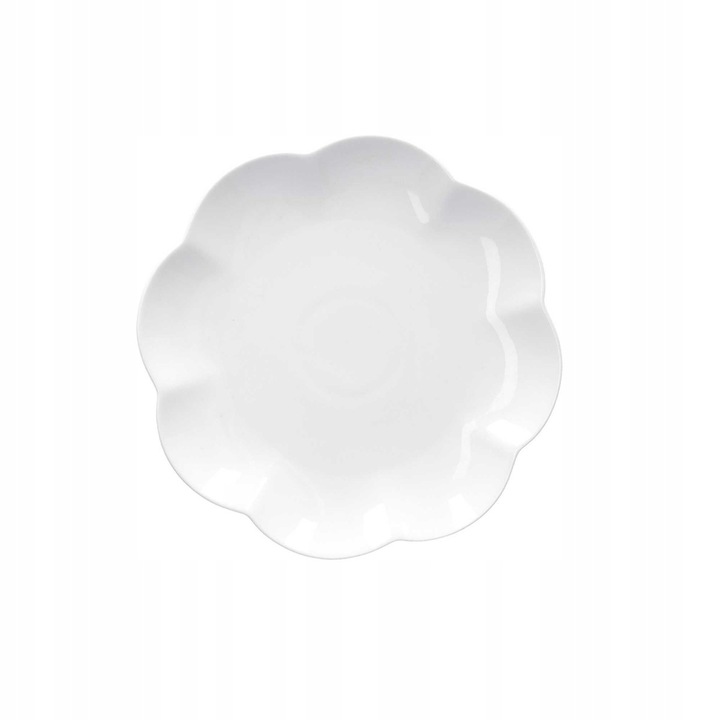 Farfurie de desert, La Porcellana Bianca, colectia Villadeifiori, 19cm, alb