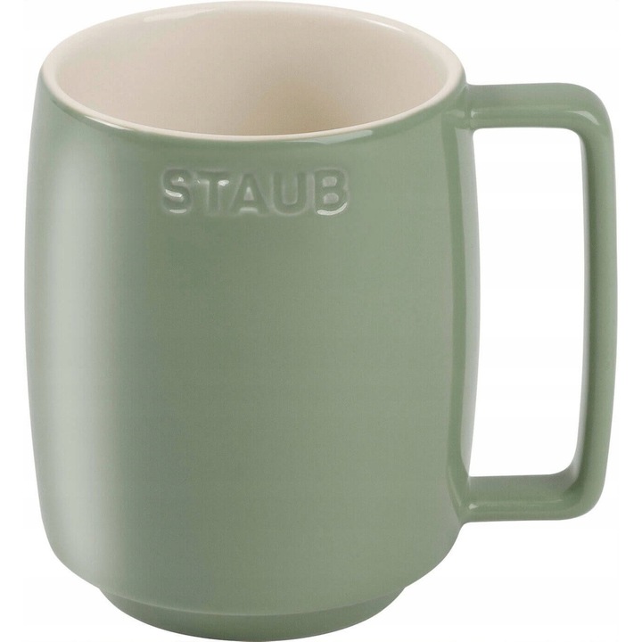 Staub Serving kerámia bögre, eukaliptusz, 475 ml, 300C-ig hőálló, sütőben és mosogatógépben is használható