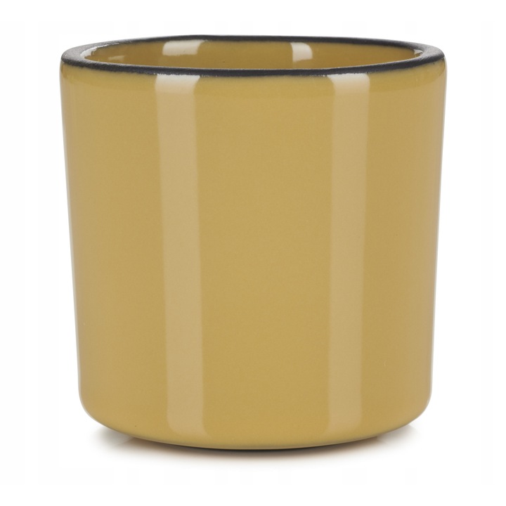 Cana espresso set 8 cl, Caractere, portelan, galben, 5.8x5.8cm