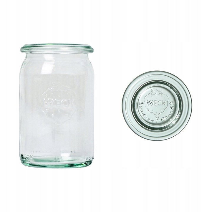 Borcan Weck mini-Zylinder 145ml cu capac, set 12 bucati, 40x85mm, sticla