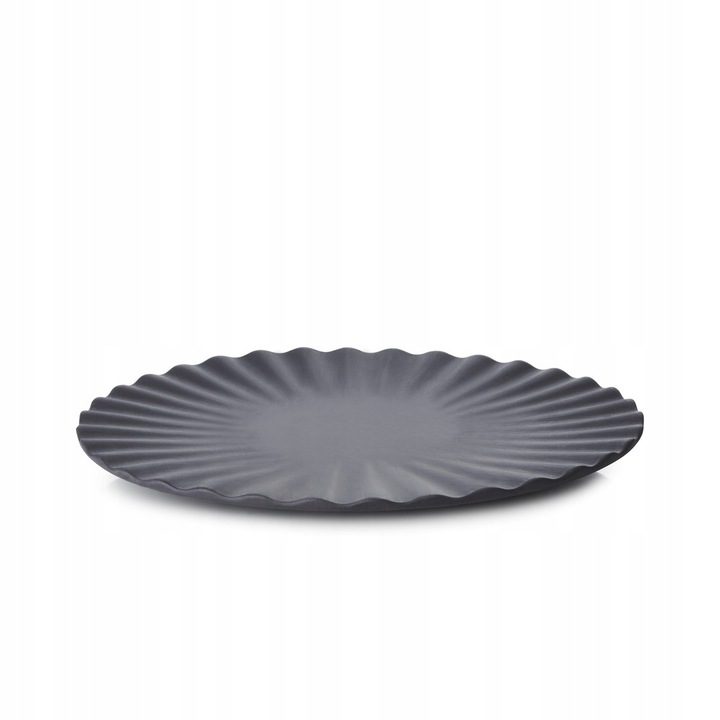 Farfurie plata Revol Pekoe 17cm, ceramica, neagra, set