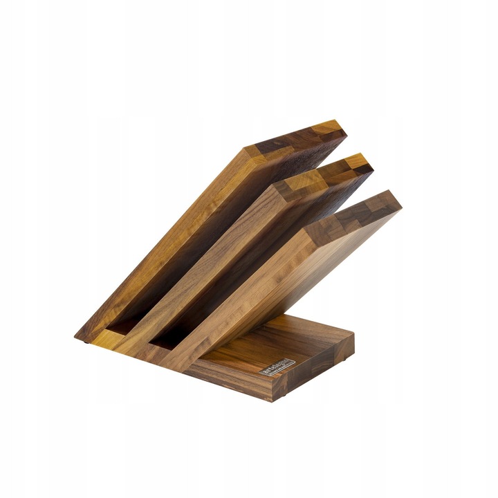 Suport magnetic cu 3 elemente ArteLegno Venezia, lemn nuc, 23.5x12.5x21cm