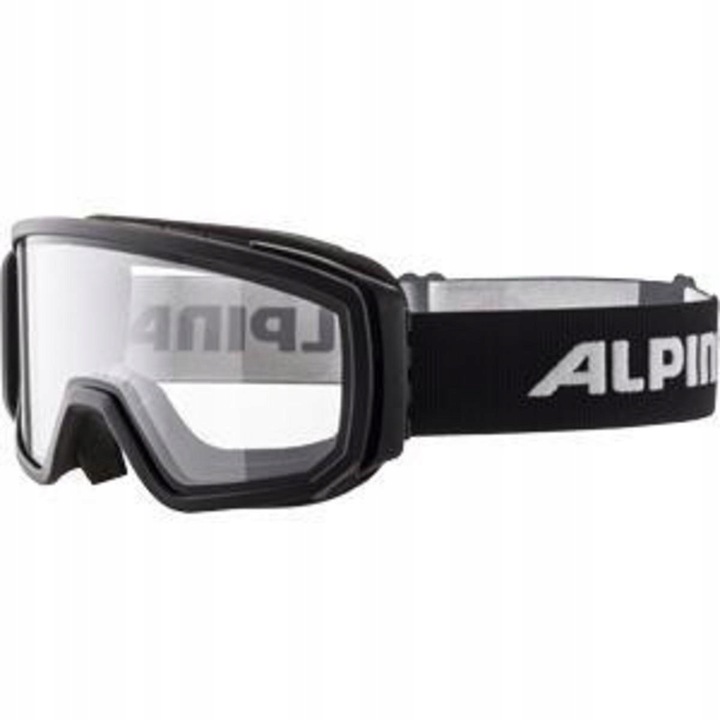 Ochelari de schi Alpina Scarabeo, lentile duble, culoare neagra mata