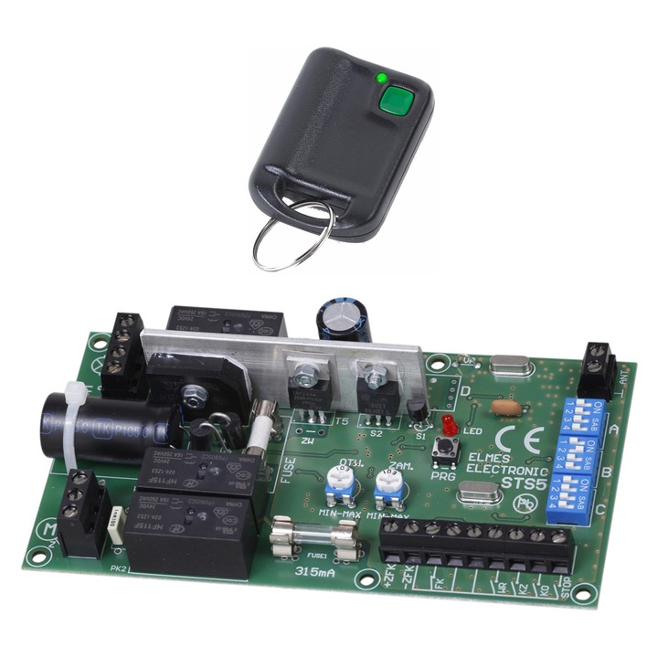 Szett: STB24VM1 vezérlő 24VDC kapuhoz + UMB100HT pilóta, 140x75x30mm, 433,92MHz