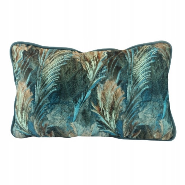 Perna decorativa, Ewax, aksamitana, verde, 50x30cm