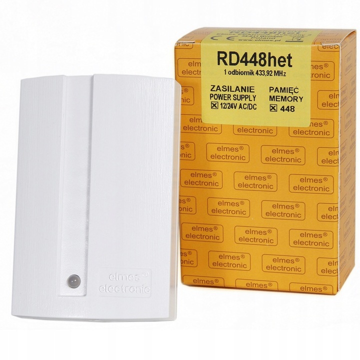 Elmes RD448 rádióvevő, 2 csatornás, 448 távirányító, 433,92MHz, LED kijelzővel