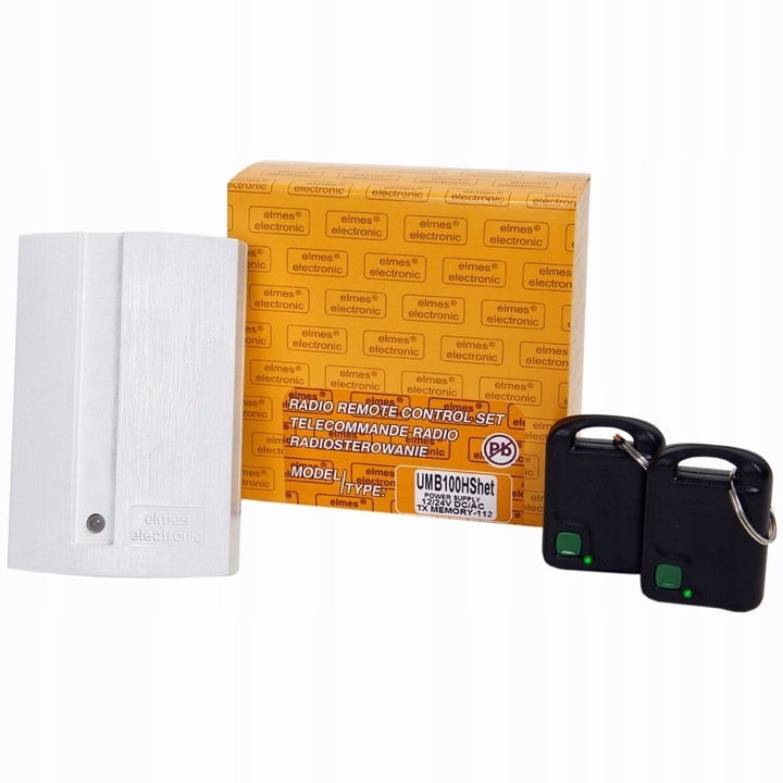 Radiolinie UMB100HS, Elmes, set cu 2 telecomenzi UMB100HT, 100m, 10-35V, 433,92MHz
