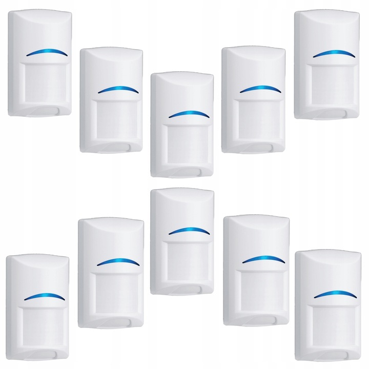 Set 10x senzori de miscare Bosch Blue Line Gen2 ISC-BPR2-WP12, rezistenta pana la 20kg, 105x61x44mm, montaj pe perete sau tavan