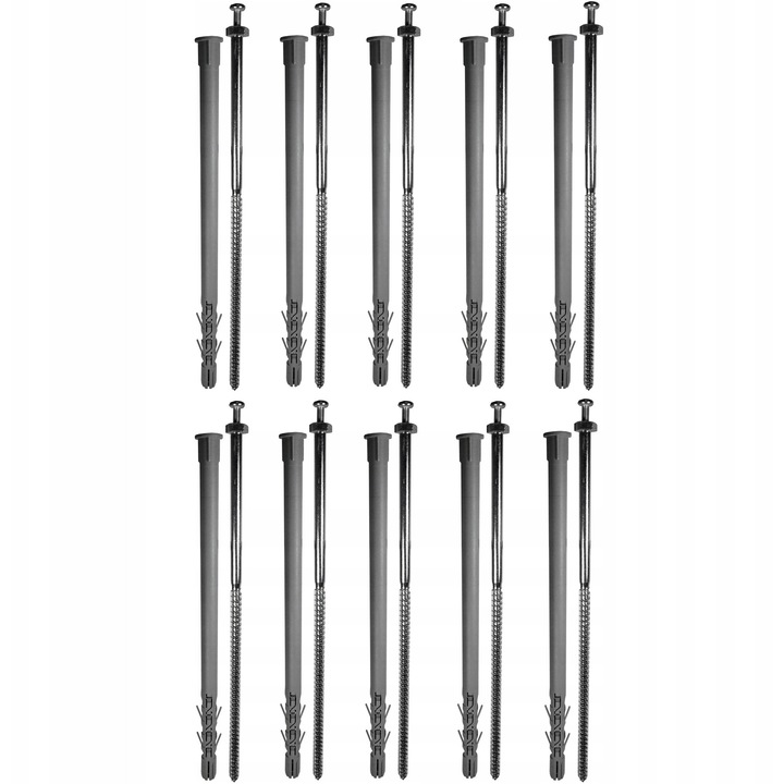 Set 10 dibluri EBZ 12x260 M5, prindere prin polistiren, pentru zidarie