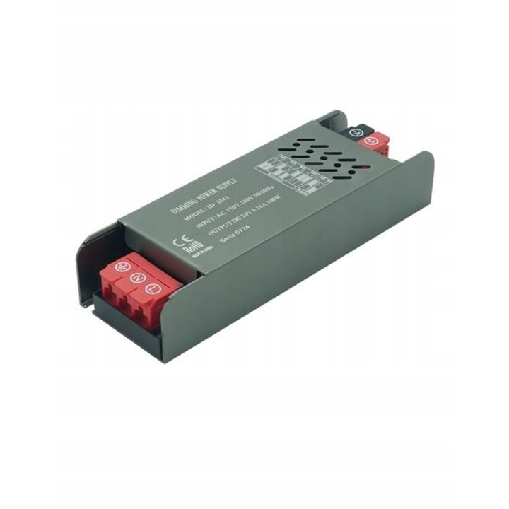 Захранване PROVERO ULTRA SLIM 24V DC 100W, 4 режима на яркост, графит, 145x49x29mm