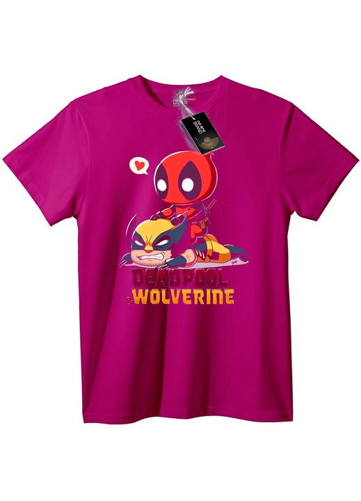 Tricou Chibi Deadpool & Wolverine, Mov, 3XL