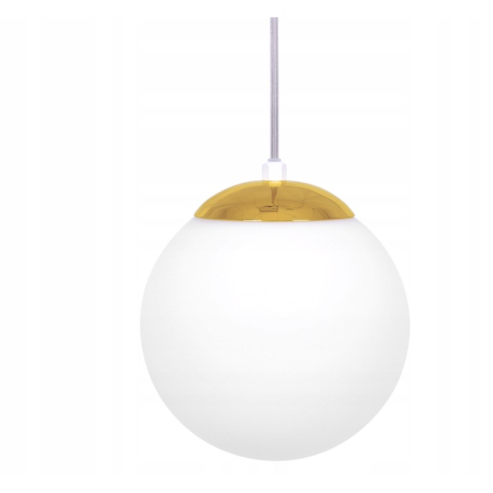 Lampa suspendata Kaja ELMO, alb-aurie, 16x90cm, E27, 40W