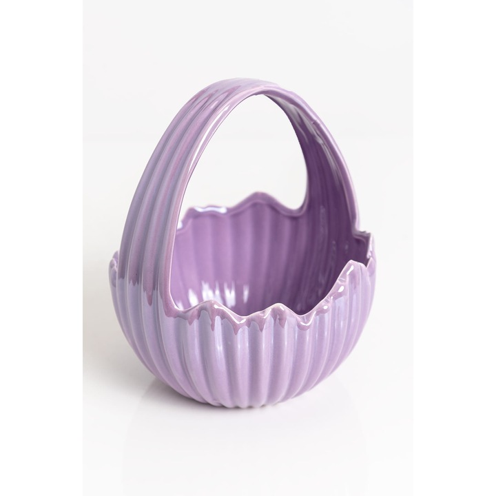 Ghiveci decorativ, Ewax, cosulet, 18x15x15cm, lavanda