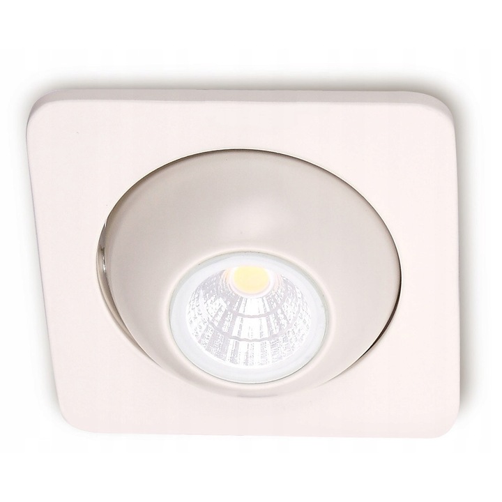 Плафониера, Maxlight H0068, 8W, кремав, IP20, вградена, тънка