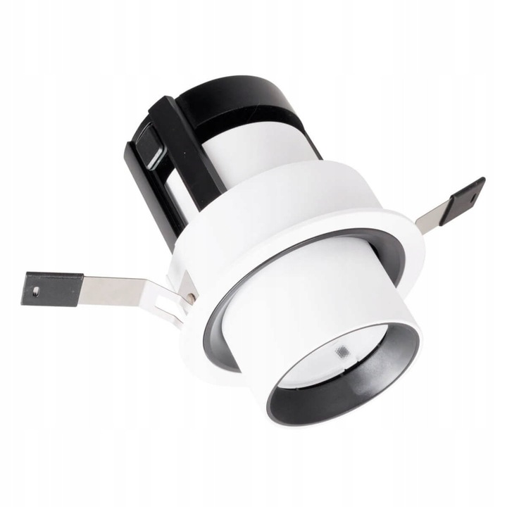 Вградена подвижна LED лампа 9W HALO, MAXlight, черно-бяла, 8.5x8.5x8.5cm, комплект