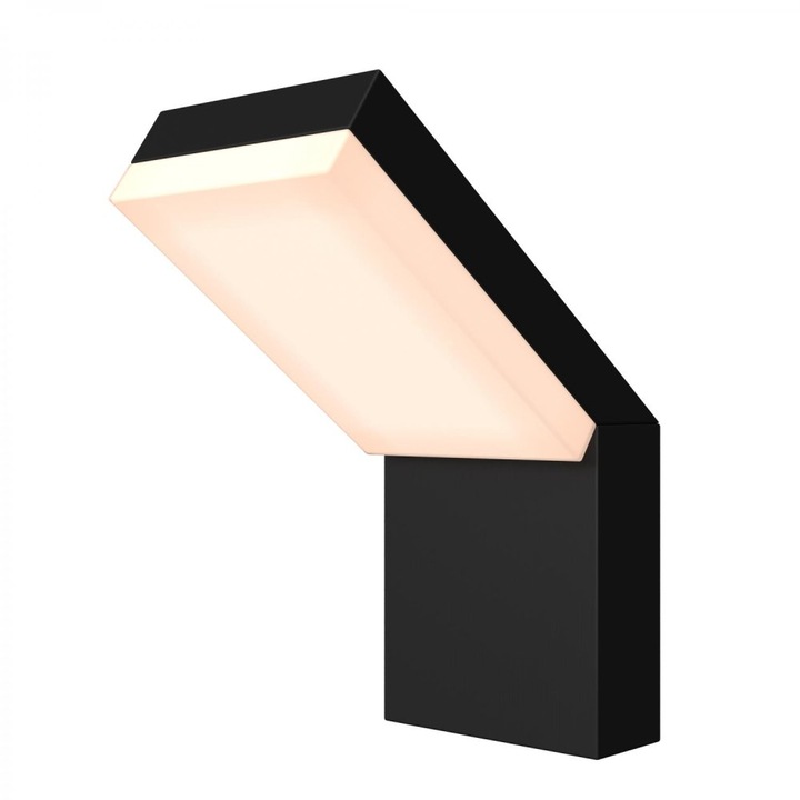 Kültéri fali lámpa, Paso, Maytoni, LED, 12W, fekete, 22x10x16,5cm