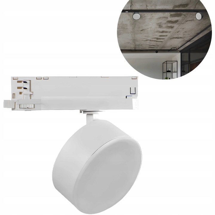 Proiector pe sina Kanlux BTLW LED 18W, alb, 1450lm, 120°