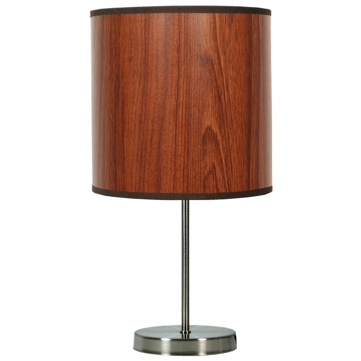 Lampa de birou Candellux TIMBER, metal, argintie, 41x20cm