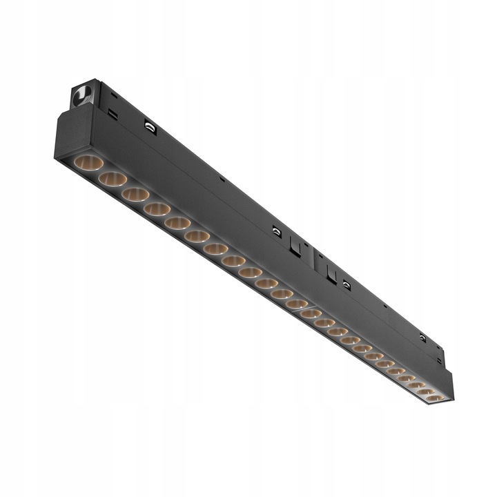 MAYTONI LED sínlámpa, 24W, CCT Dali2, fekete, 43cm