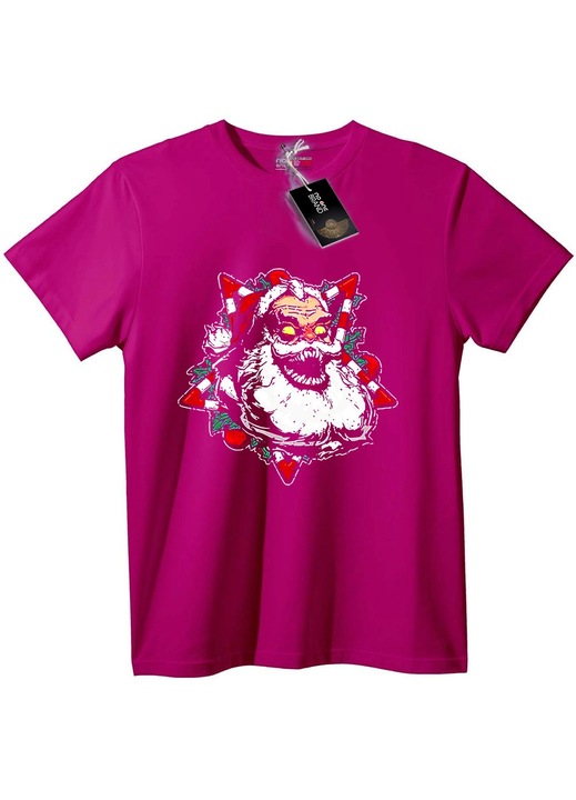 Tricou cu Moș Crăciun Rău, Lila