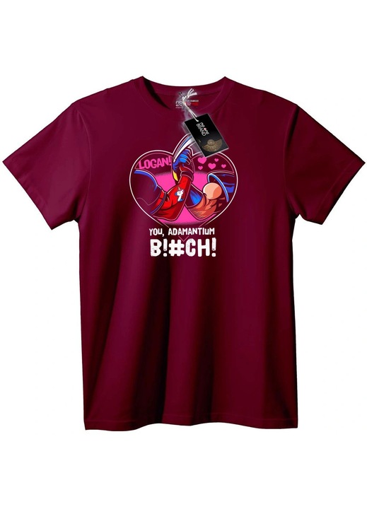 Tricou Logan Adamantium B!#CH, Visiniu