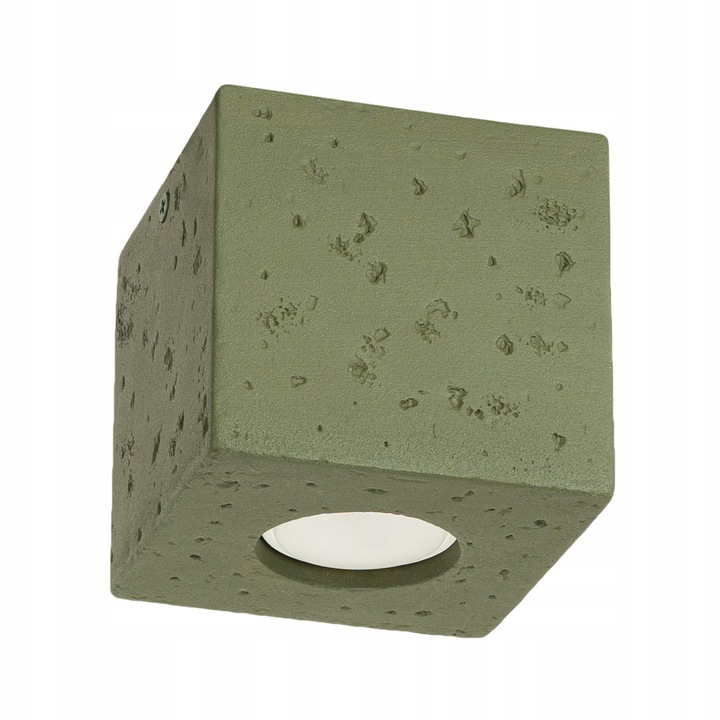 Spot Sufitowy Sollux Lighting 1xGU10 10W, Beton Verde, IP20