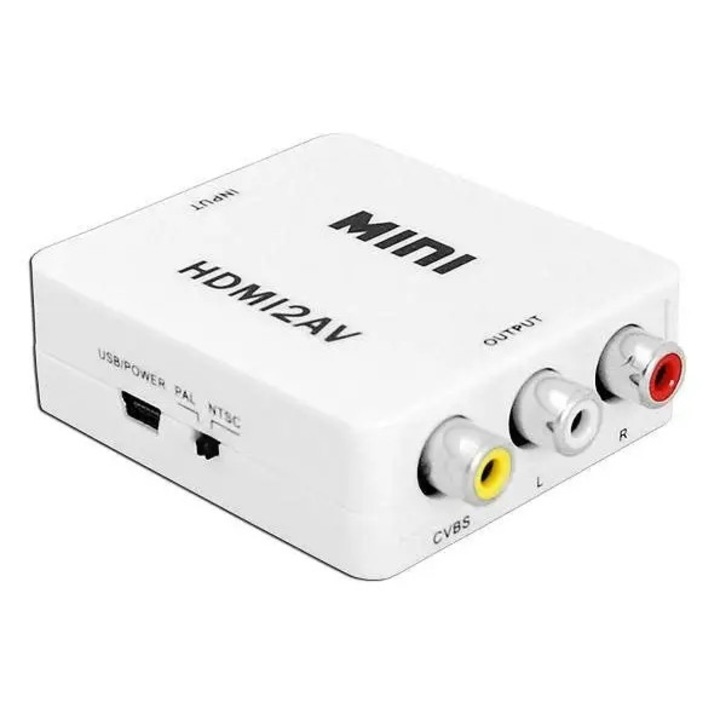 Конвертор HDMI към 3 x RCA, 720p/1080p, NTSC/PAL, USB захранване