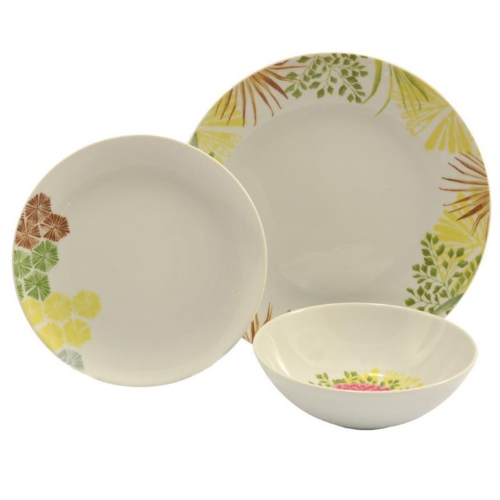 Set serviciu de masa Waza Lagos Modern, 18 elemente, 27x6cm, 18x6cm, 20,5x6cm