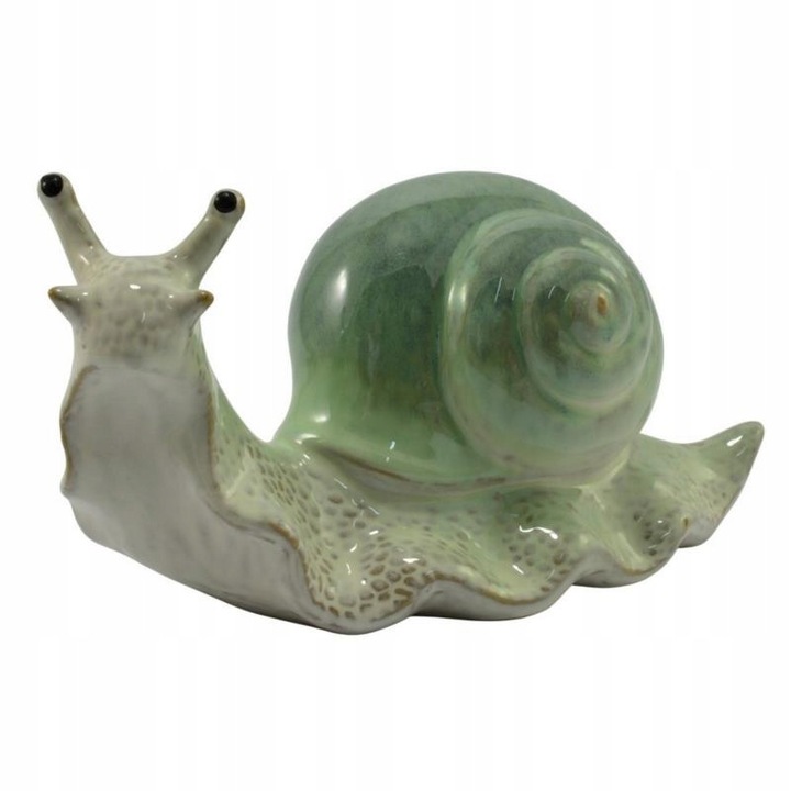 Figurina ceramica Slimak 14x30cm, accesorii decorative, set 1 bucata