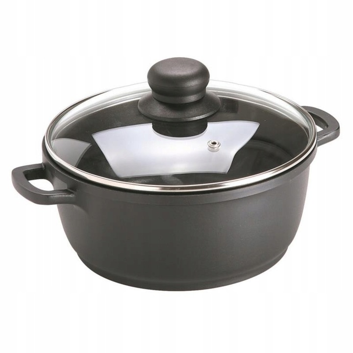 Oala Aluminiu SSW CRISPY 16 cm, Non-stick, Capacitate 1,5 l