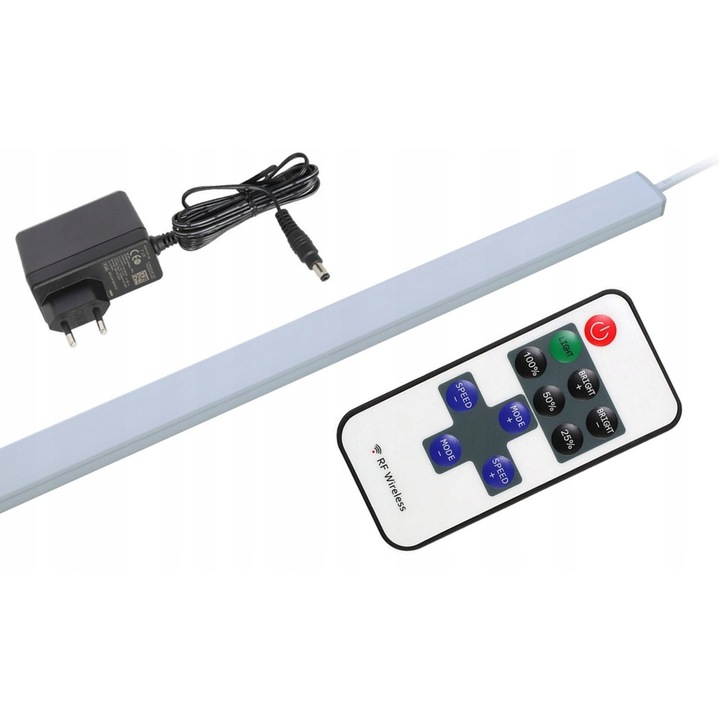 Lista LED 50cm AQUALED cu pilot, alb rece, 8W