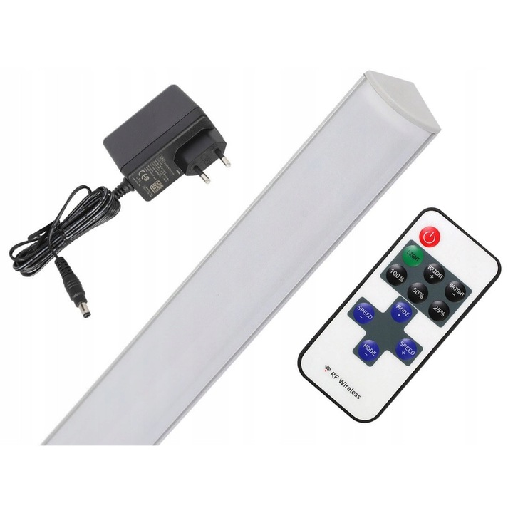 Listwa LED narozna AQUALED 30cm, alb, cu pilot si reglaj intensitate