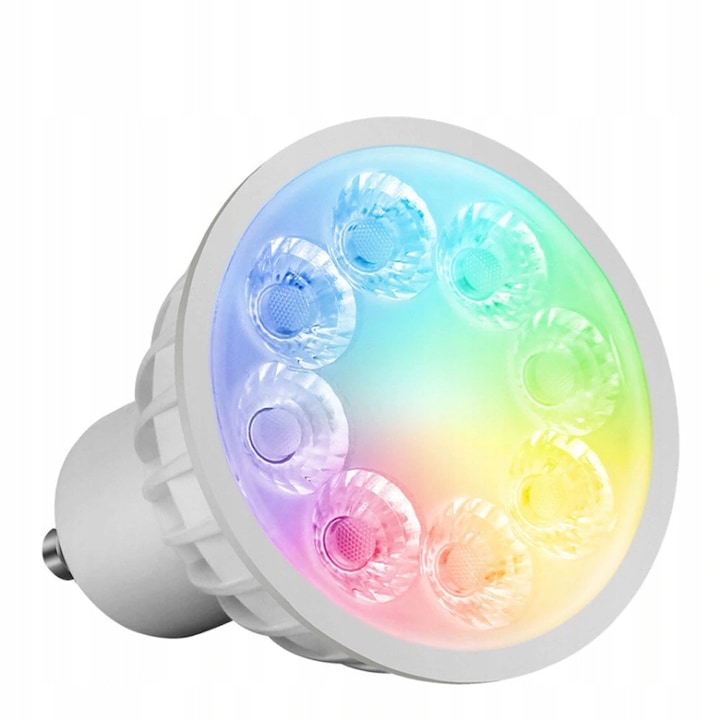 Комплект 2 LED крушки RGBCCT 4W, Milight, Многоцветни, 57x50mm
