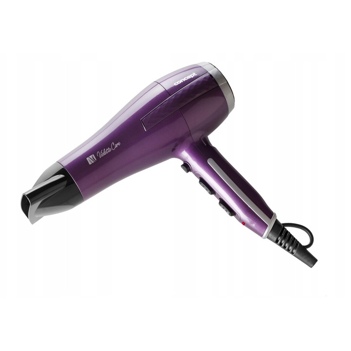 Uscator de par Concept VV-5731, 2200 W, 3 temperaturi, 2 viteze, rosu, 1.85m