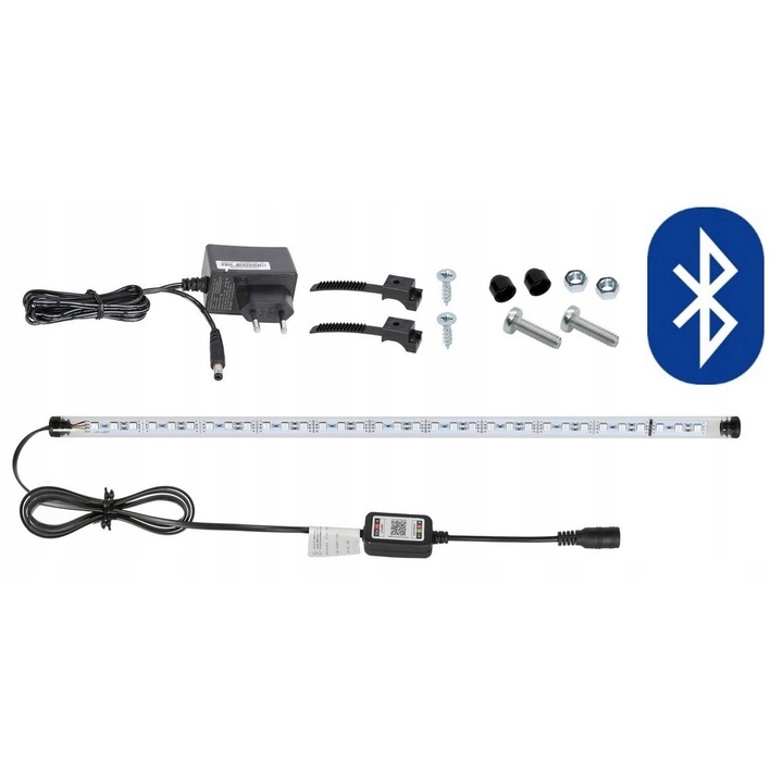 RGB LED осветление за аквариуми AQUALED 50см, IP67, Bluetooth контрол, 8W