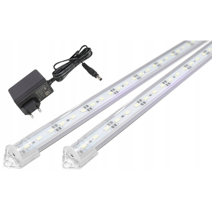LED осветление под шкаф за кухня 2x10см Студено Бяло