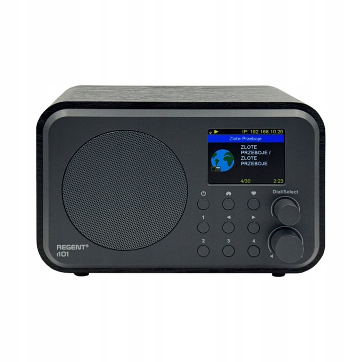 Радио с часовник Ferguson Regent i101 DAB+ FM BT Wi-Fi, черно