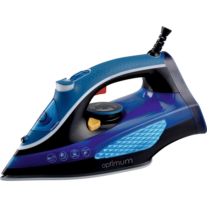 Fier de calcat cu abur Optimum ZL-6740, ceramica, 2200 W, rezervor 300 ml, sistem anti-calcar
