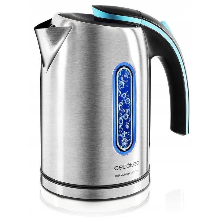 Fierbator electric, ThermoSense 220, 1,2l, 1630W, din otel inoxidabil, rotire 360°