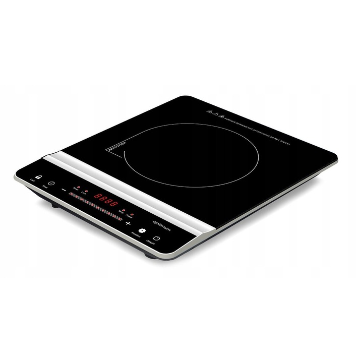 Plita electrica 1-pola Optimum PW-1105 1800W, neagra, 19cm, control tactil