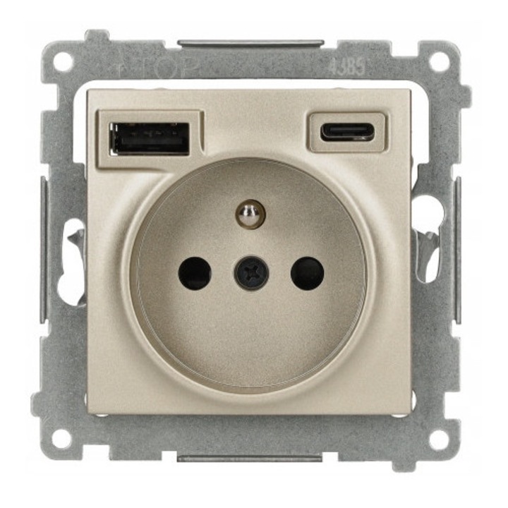 Контакти със зарядно за телефони 2XUSB, Kontakt Simon 54