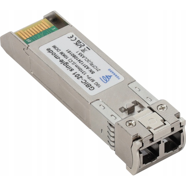 Modul SFP+ GBIC-201, 10G, 1310nm, LC, 10KM, egymódusú